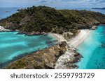 The beautiful islands of Madagascar Nosy Tsarabanjina - Near Nosy Be,  Aerial view