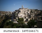 Beautiful italian city view of Altamura italian medieval arhitecture