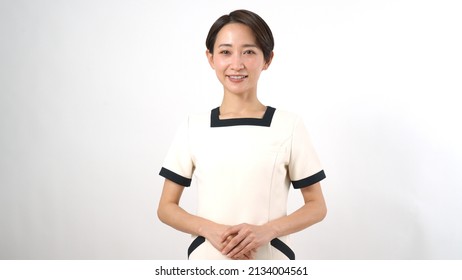 Beautiful Japanese Woman In Uniform