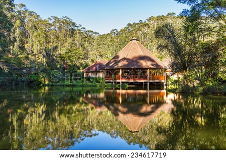 Beautiful jungle lodge in the Andasibe Mantadia National Park, Madagascar