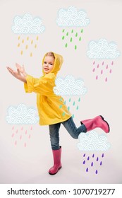 kids rubber rain coat