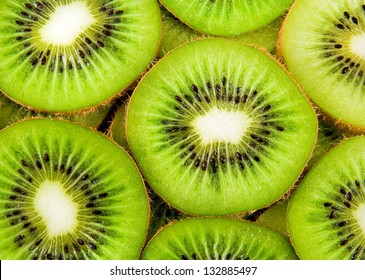 Beautiful Kiwi Fruit Slices Background