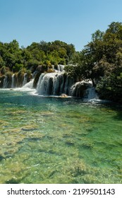 Beautiful Krka Waterfalls In Croatia