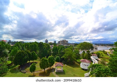 Beautiful Kuching Sarawak City Scape Greenery View