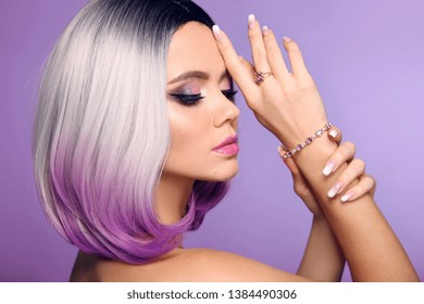 Purple Hair Images Stock Photos Vectors Shutterstock