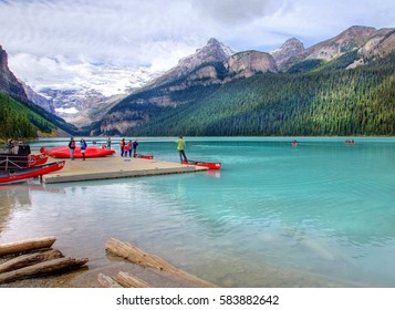 Beautiful Lake Louise , National Park Banff , Canada