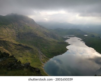 Beautiful Lake At Mount Snowdon, Wales