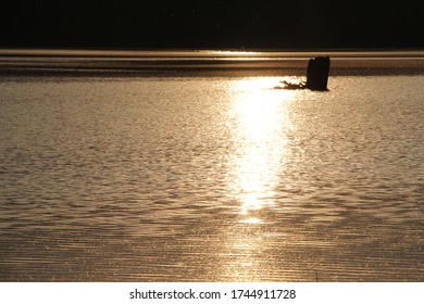 Beautiful Lake On The North Of Russia. Ural Federal District