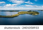 Beautiful Lake Saimaa on a summer day