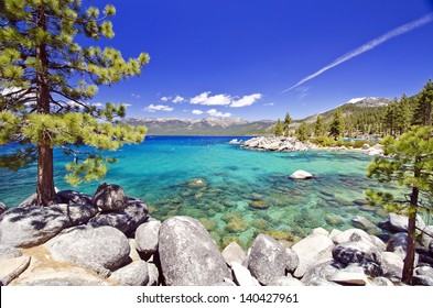 Beautiful lake tahoe beach