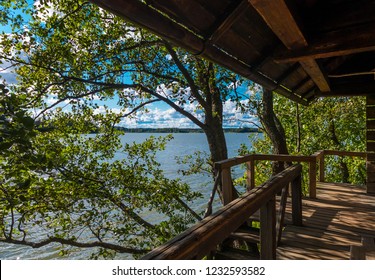 Beautiful Lake View From A Sauna Cabin In Finland, Halosenniemi, Tuusula