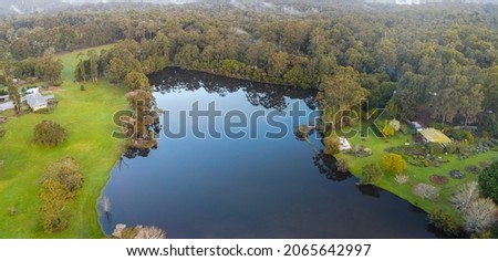 Beautiful lakes set amongst lush woodland and plants at Pemberton WA