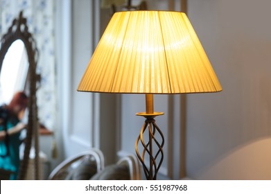 Beautiful Lampshade In Bedroom