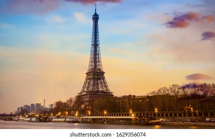 Beautiful of Landmark image at Eiffel Tower is one of the most iconic landmarks in Paris,France