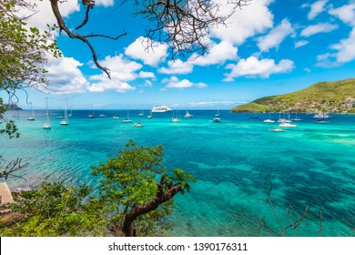 Beautiful Landscape Of Admiralty Bay In Bequia.