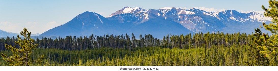 Beautiful Landscape Along The Yellowstone Lake Overlook Trail At Wyoming