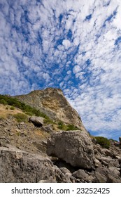 Beautiful landscape with clouds