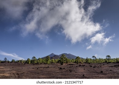 Beautiful landscape of the famous Pico del Teide mountain volcano in Teide National Park, Tenerife, Canary Islands, Spain
