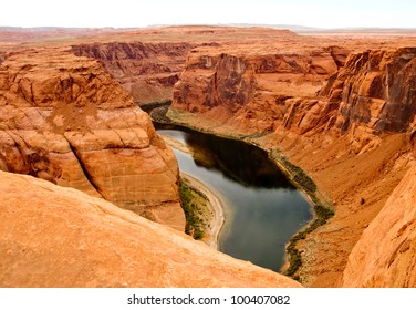Beautiful landscape at the Grand Canyon with the Colorado River Stock fotografie