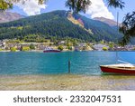 Beautiful Landscape of Lake Wakatipu Queenstown New Zealand; Queenstown City, South Island