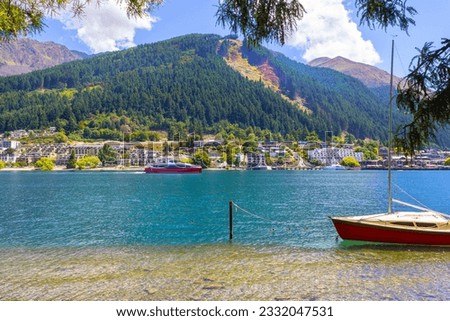 Beautiful Landscape of Lake Wakatipu Queenstown New Zealand; Queenstown City, South Island