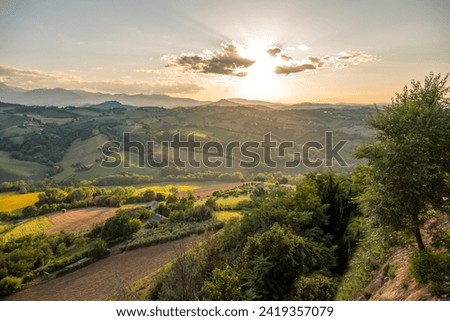 Beautiful Landscape of Le Marche Region Italy