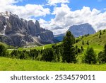 Beautiful landscape of the Marmolada in the Dolomites of Italy