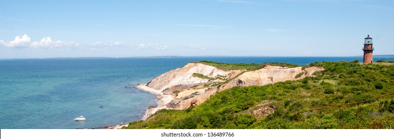 Beautiful Landscape Of Marthas Vineyard Island, Massachusetts.