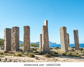 Beautiful Landscape And Monument In Cala Llentia,Ibiza,Spain