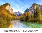 Beautiful landscape in National Park Gesaeuse in Austria