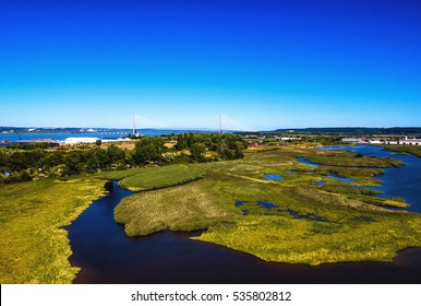 Beautiful Landscape Near The Normandy Bridge