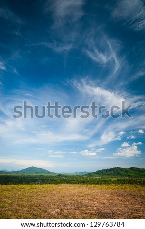 Image, Stock Photo Clouds over forest Nature