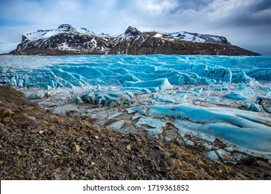 Beautiful landscape on Vatnajokull glacier in Iceland