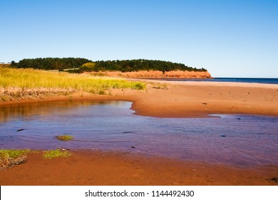 Beautiful Landscape Of Red Sand Beach In Prince Edward Island National Park Nova Scotia Canada