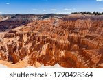 Beautiful landscape saw from Ramparts Trail of Cedar Breaks National Monument at Utah, USA