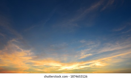 beautiful landscape of sunset sky background