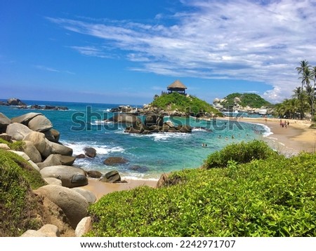 Beautiful landscape at the Tayrona Park in Colombia  Stock photo © 