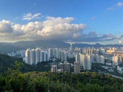 Beautiful Landscape Of Tsuen Wan And Kwai Chung, New Territories, Hong Kong, Asia
