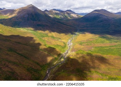 Beautiful Landscape View Of Gates Of The Arctic National Park In Northern Alaska.