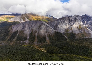 Beautiful Landscape View Of Gates Of The Arctic National Park In Northern Alaska.