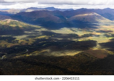 Beautiful Landscape View Of Gates Of The Arctic National Park In Northern Alaska.