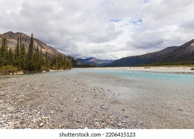 Beautiful Landscape View Of Gates Of The Arctic National Park In Northern Alaska.