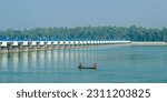 Beautiful landscape view of Teesta Barrage, one of the most scenic places in Bangladesh. Bangladesh tourism. Teesta Barrage, West Bengal s multipurpose water taming project on Teesta.