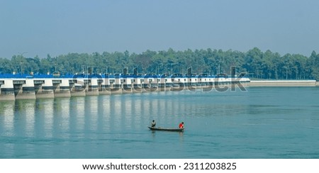 Beautiful landscape view of Teesta Barrage, one of the most scenic places in Bangladesh. Bangladesh tourism. Teesta Barrage, West Bengal s multipurpose water taming project on Teesta.