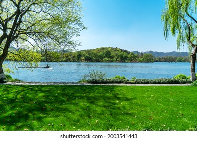 The beautiful landscape of West Lake in Hangzhou