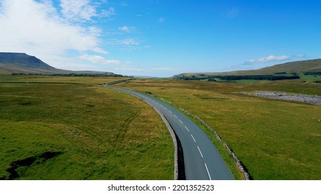 Beautiful Landscape Of Yorkshire Dales National Park - Drone Photography