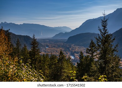 Beautiful landscapes around Squamish, British Columbia in autumn