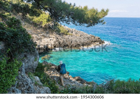 Similar – Trail in a beautiful landscape