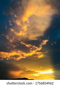 Beautiful Landscapes And Unlimited Sky At Sunset 