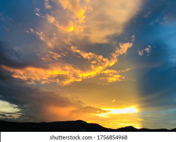 Beautiful Landscapes And Unlimited Sky At Sunset 